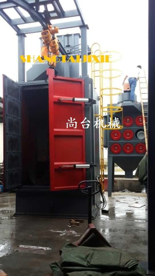 自动气缸门吊挂式抛丸机