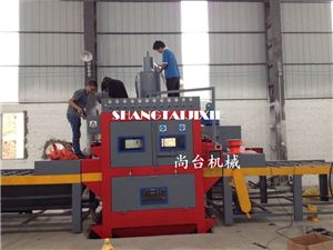不锈钢双面喷砂处理设备