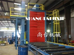 钢管内外壁清理--辊道式抛丸机